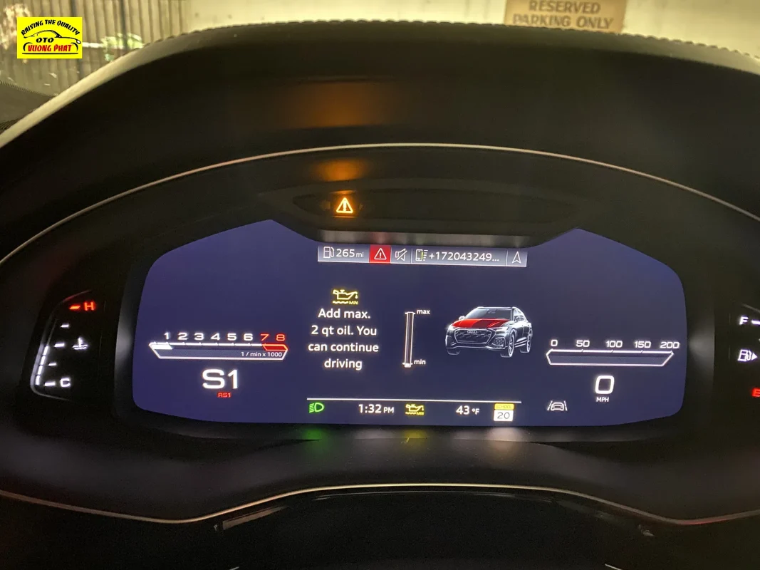 Đại tu động cơ Audi Q5 bị hao nhớt chuyên nghiệp, uy tín chất lượng cao tại Tp.HCM bao-cham-them-nhot-audi-min