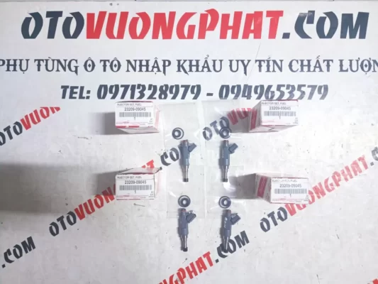Kim phun (béc phun) xăng Toyota Innova, Hilux, Hiace, Fortuner, 23209-09045