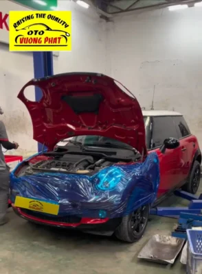 Sửa chữa Mini Cooper S bị ra khói trắng tại Garage Vương Phát