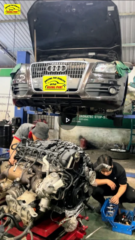 Garage chuyên sửa chữa động cơ xe Audi
