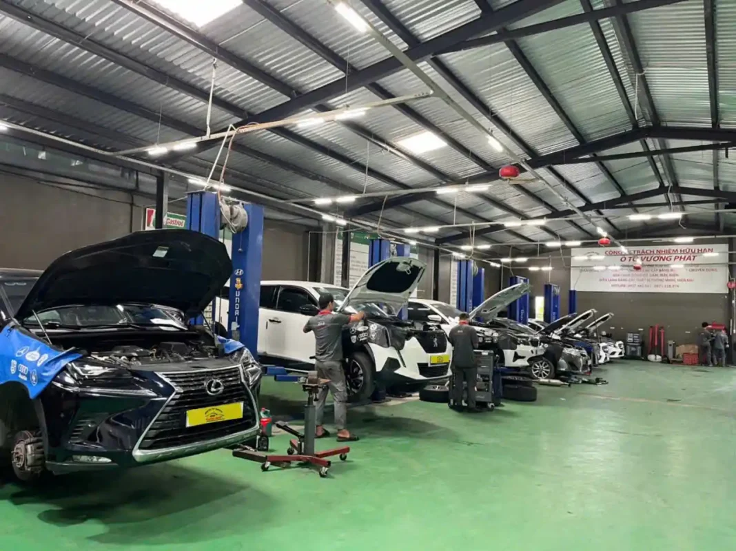 garage chuyên sửa chữa xe audi