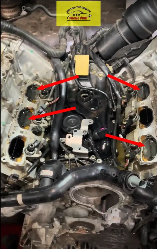 sửa chữa động cơ xe audi bị thủy kích