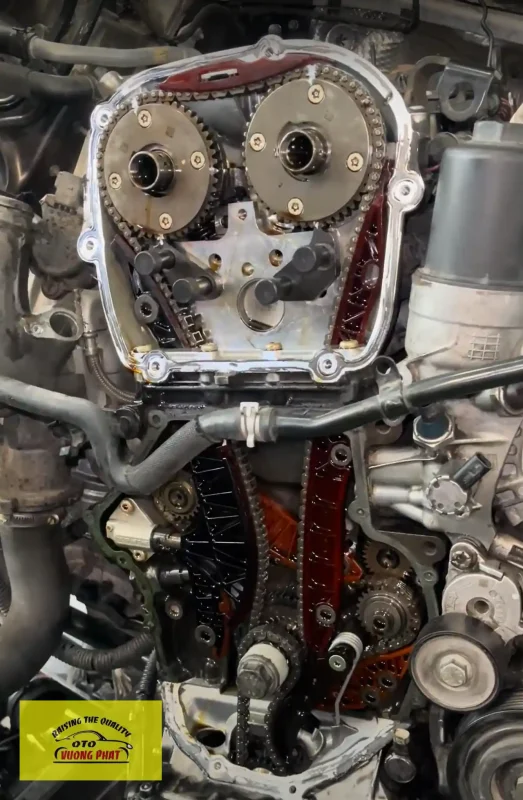Sửa chữa động cơ xe Audi lỗi nhông cam
